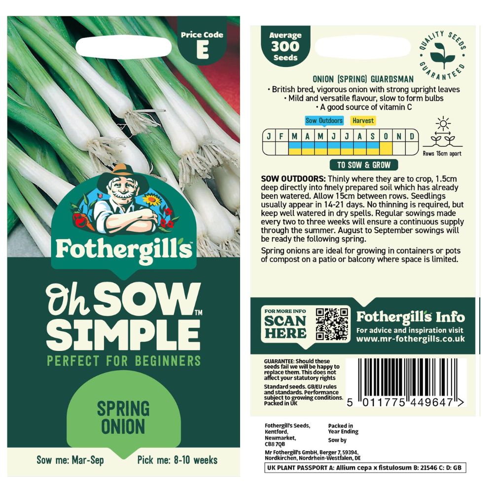 Fothergills Oh Sow Simple Spring Onion
