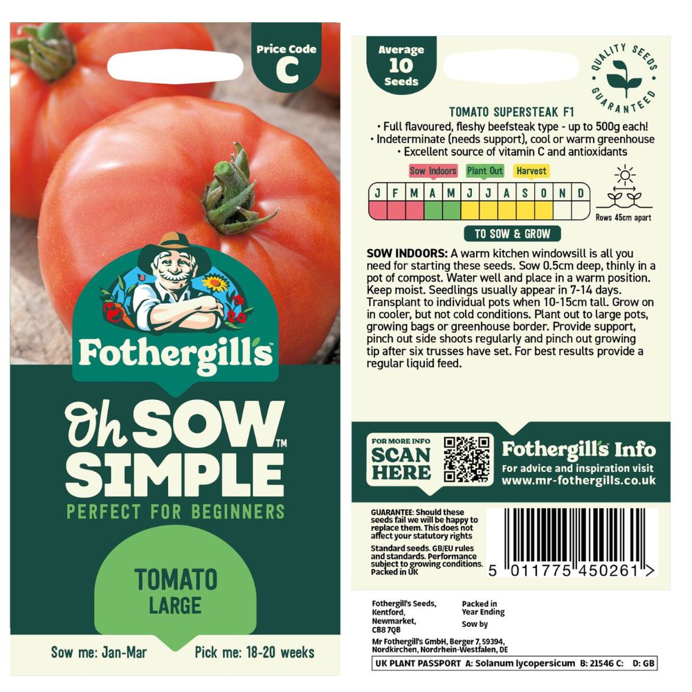 Fothergills Oh Sow Simple 'Large' Tomato