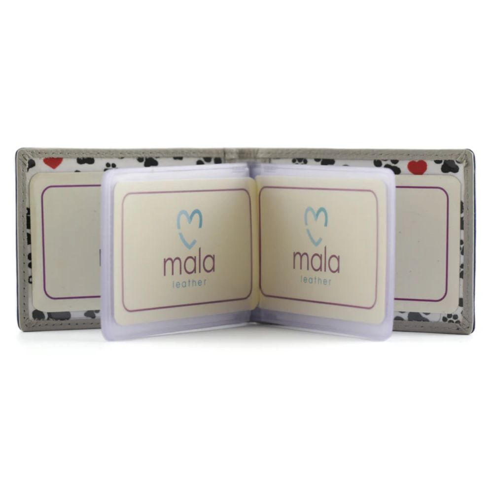 Mala Leather Best Friends Black Sitting Dogs ID / Travel pass