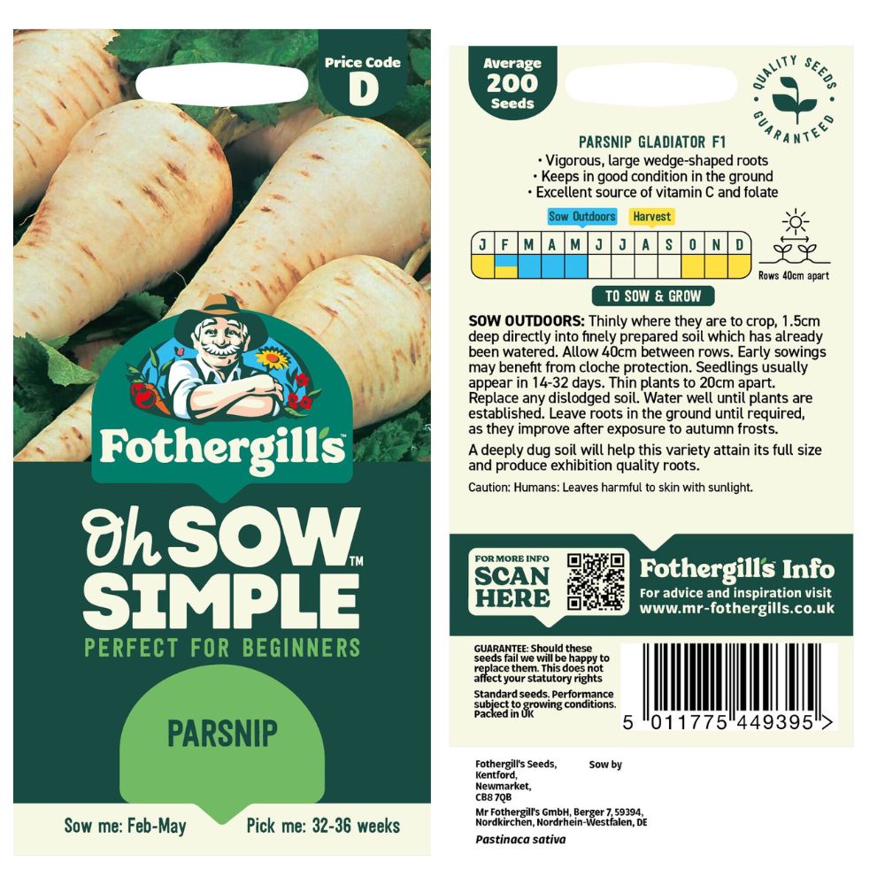 Fothergills Oh Sow Simple Parsnip