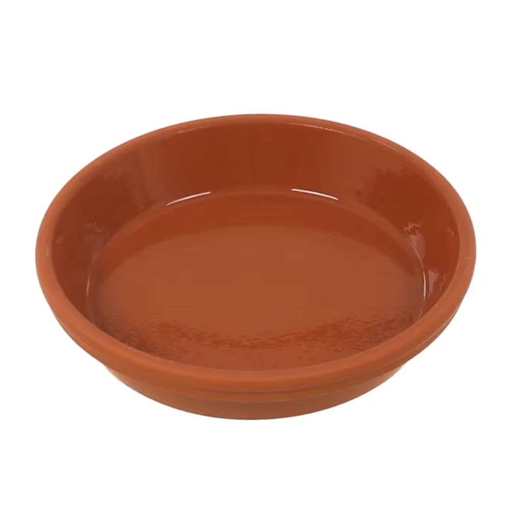 Woodlodge 2" Terracotta Glazed Saucer