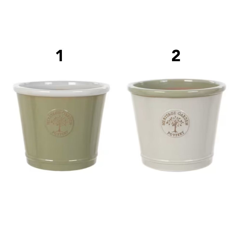 Woodlodge 26cm Heritage Edwttwg Glazed Pot - Choice of 2