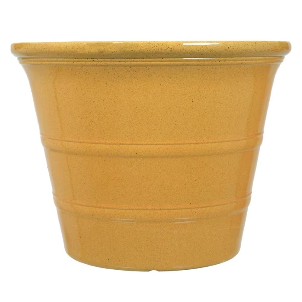 Woodlodge 40cm Liberty Plastic Pot -Yellow