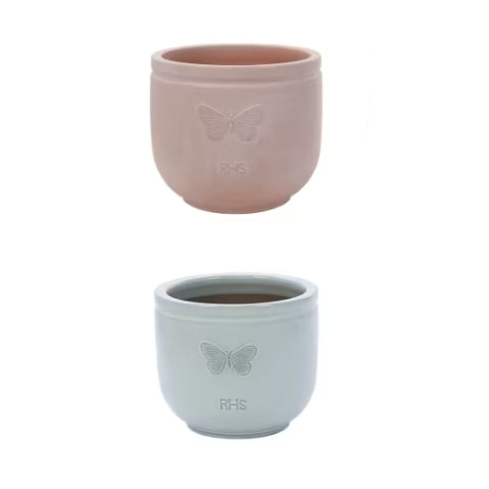Woodlodge 24cm RHS Wildflife Butterfly Terracotta Pot- (Choice of 2)