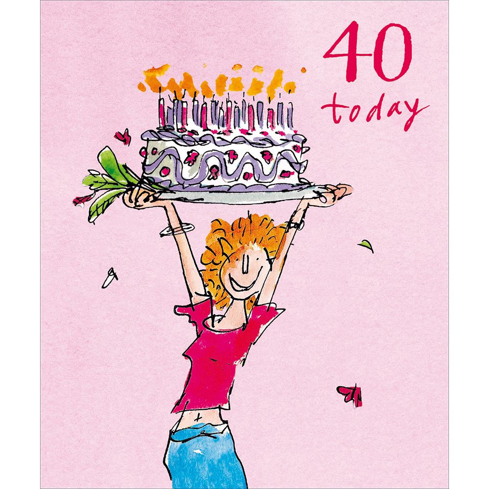 Woodmansterne 40th Fabulous Cake Birthday Card