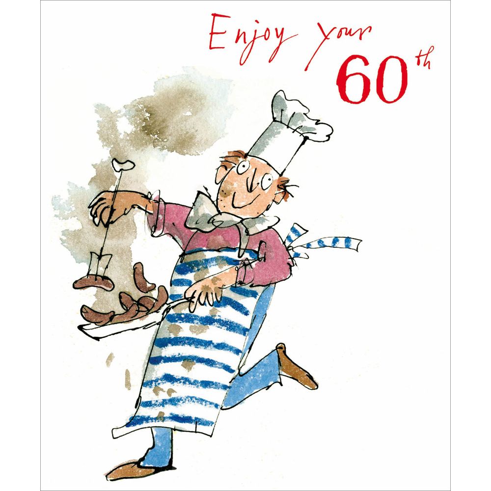 Woodmansterne 60th Chef Sausages Birthday Card
