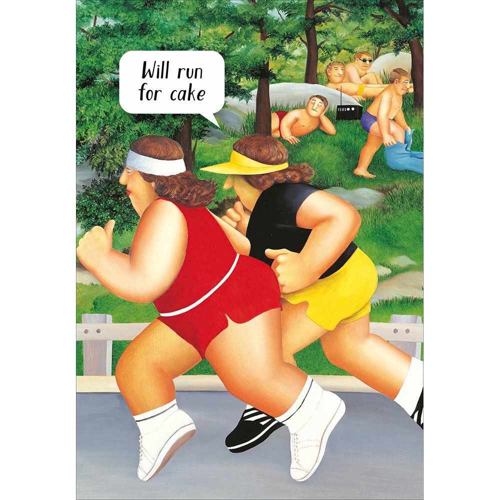 Woodmansterne Anything for Cake Funny Blank Card