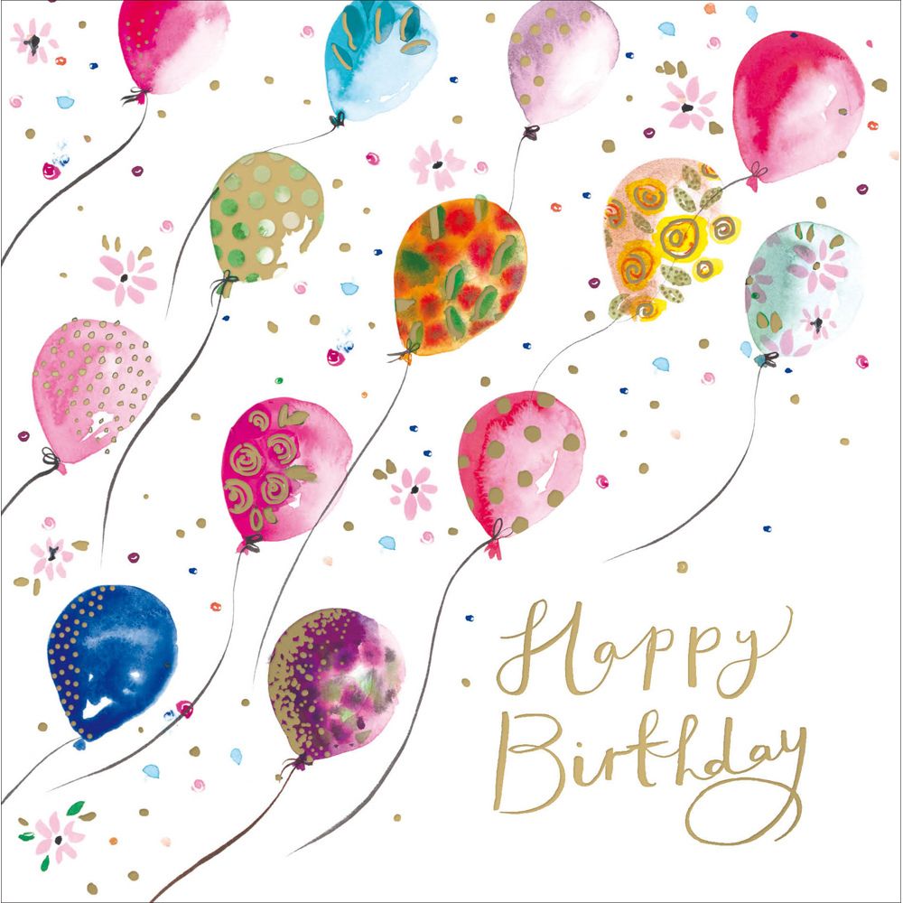 Woodmansterne Balloons Magical Birthday Card