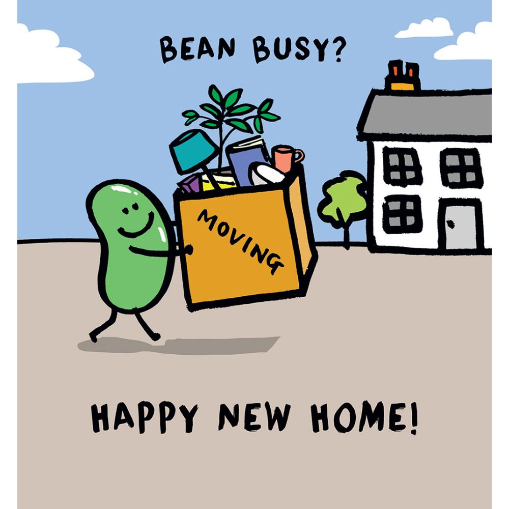 Woodmansterne Bean Busy Happy New Home Card