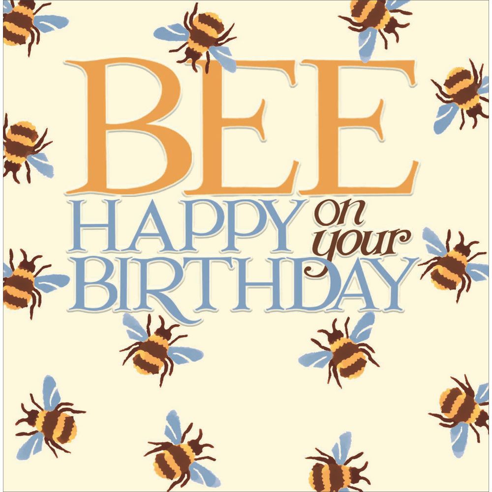 Woodmansterne Bee Happy Birthday Card