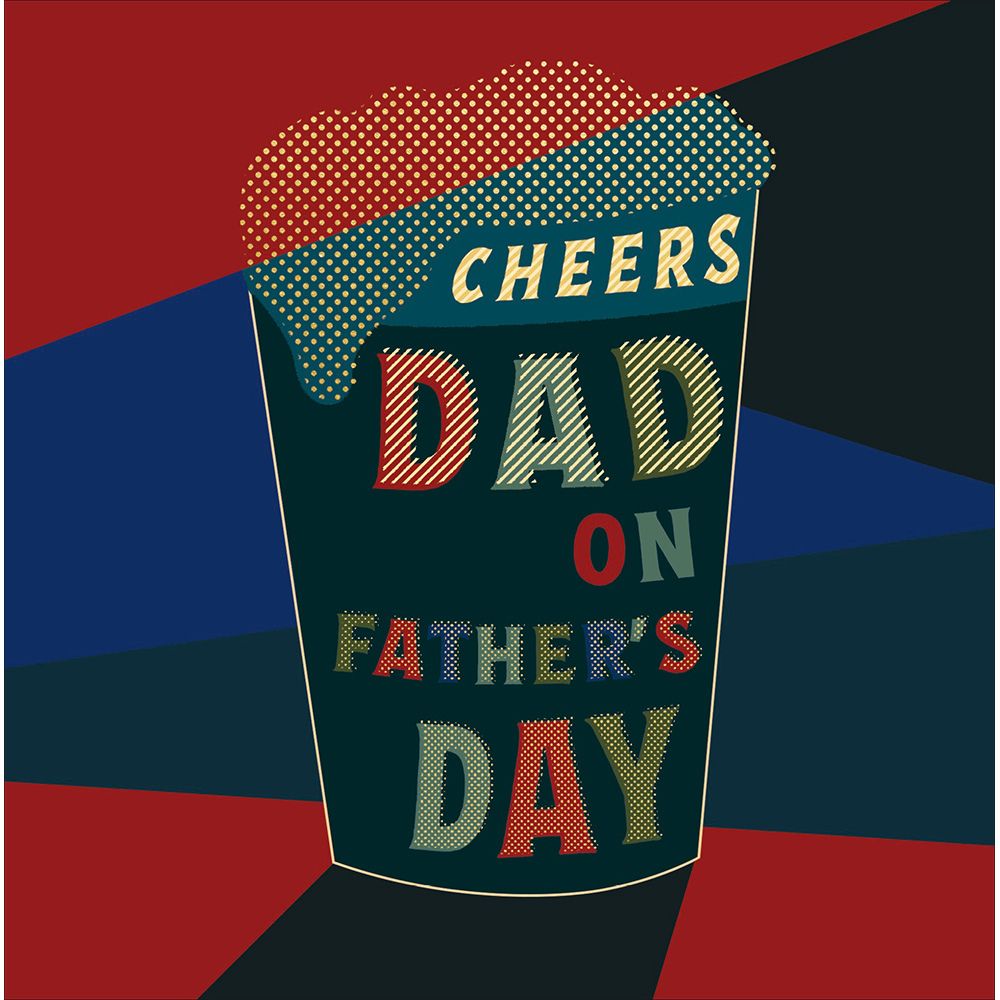 Woodmansterne Beer Cheers Dad Father's Day Card