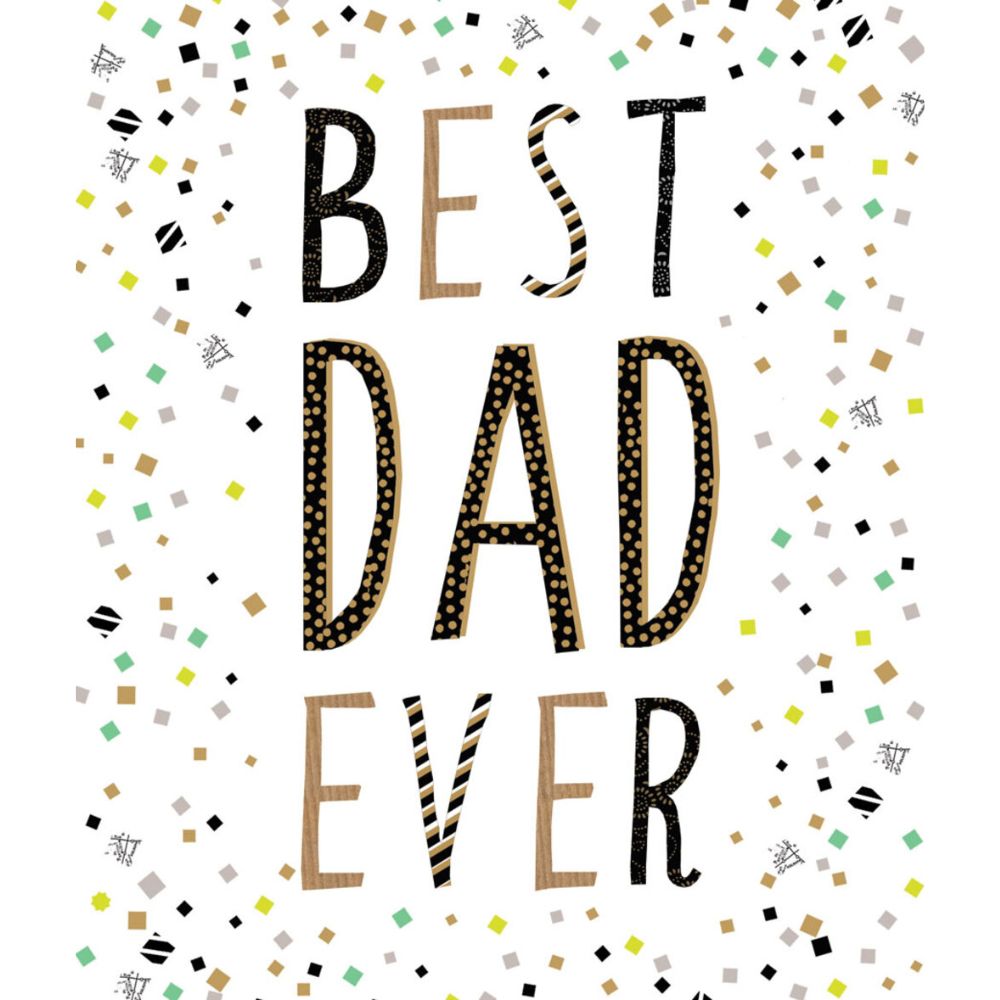 Woodmansterne Best Dad Ever Dots Father's Day Card