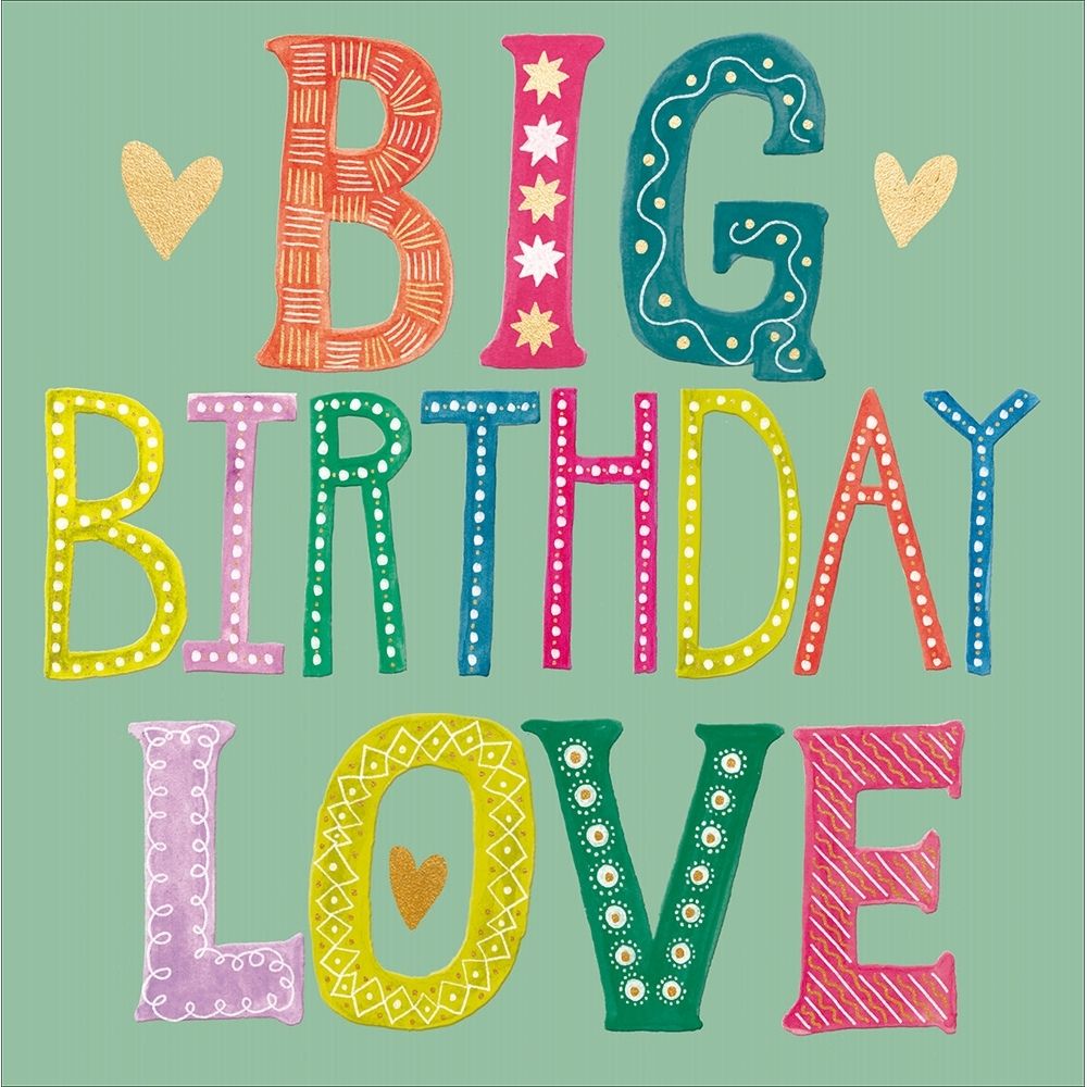 Woodmansterne Big Love Birthday Card