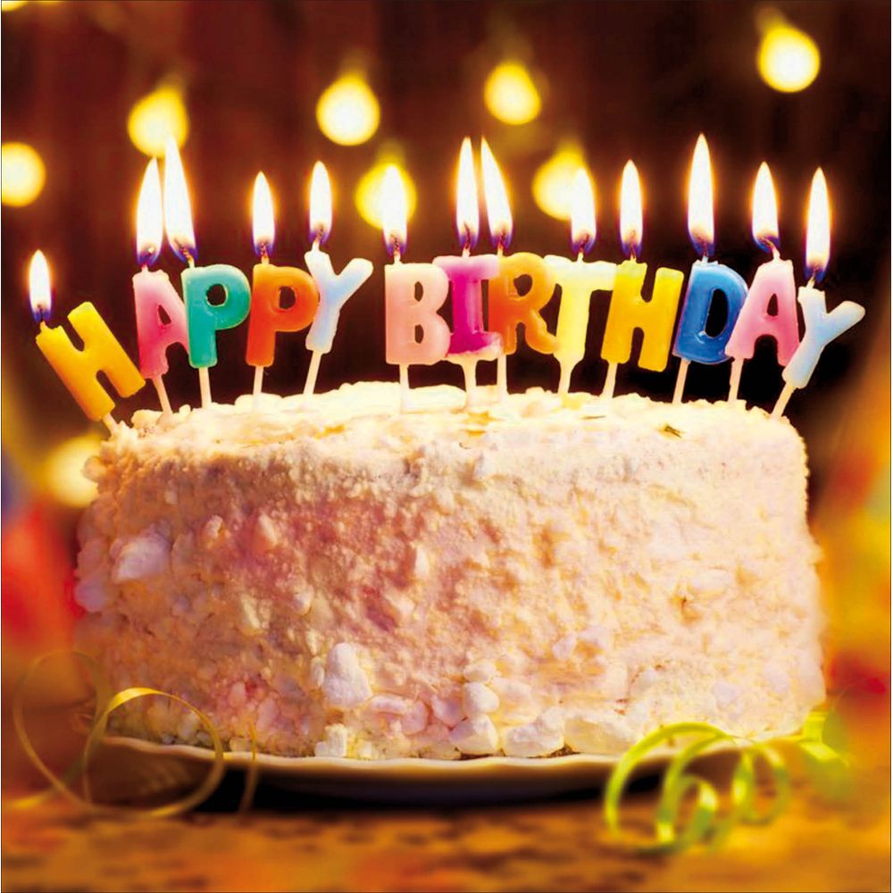 Woodmansterne Celebrate Candles & Cake Blank Card