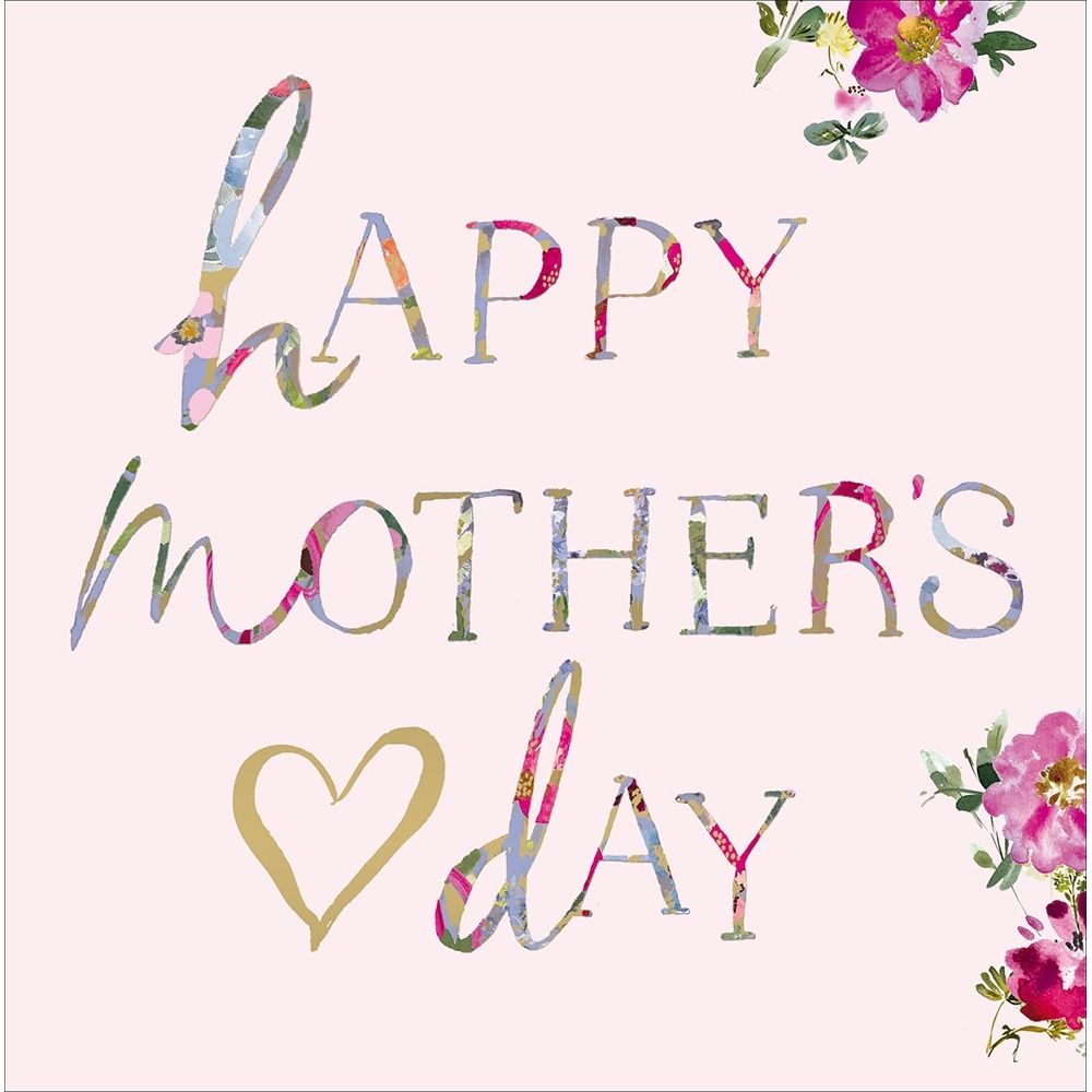 Woodmansterne Collage Floral Text Mother's Day Cards
