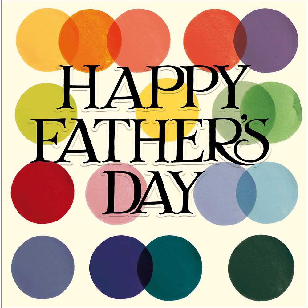 Woodmansterne Colourful Dots Father's Day Card