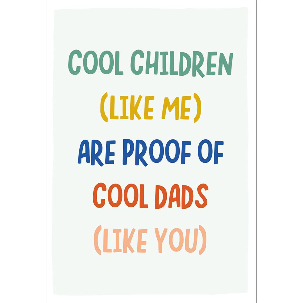 Woodmansterne Cool Children Father's Day Card
