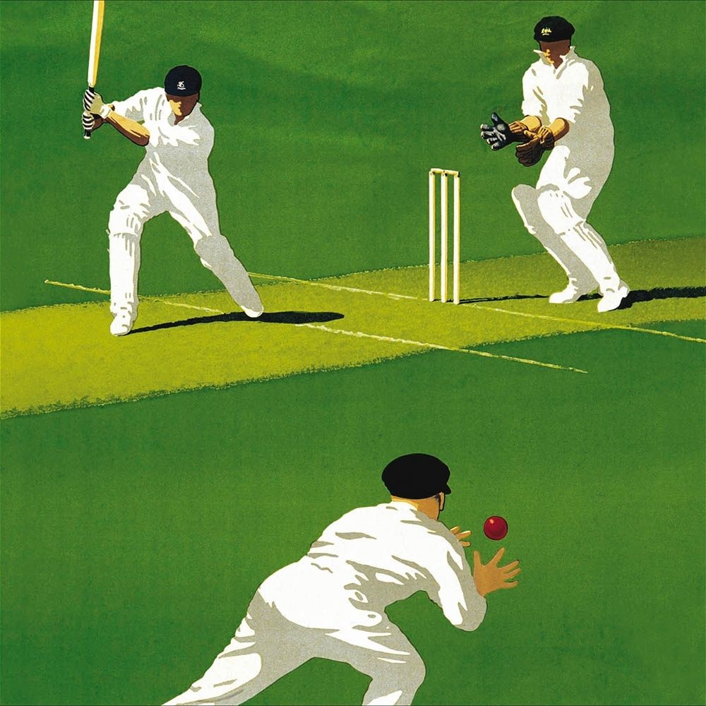 Woodmansterne Cricket Good Game Blank Card