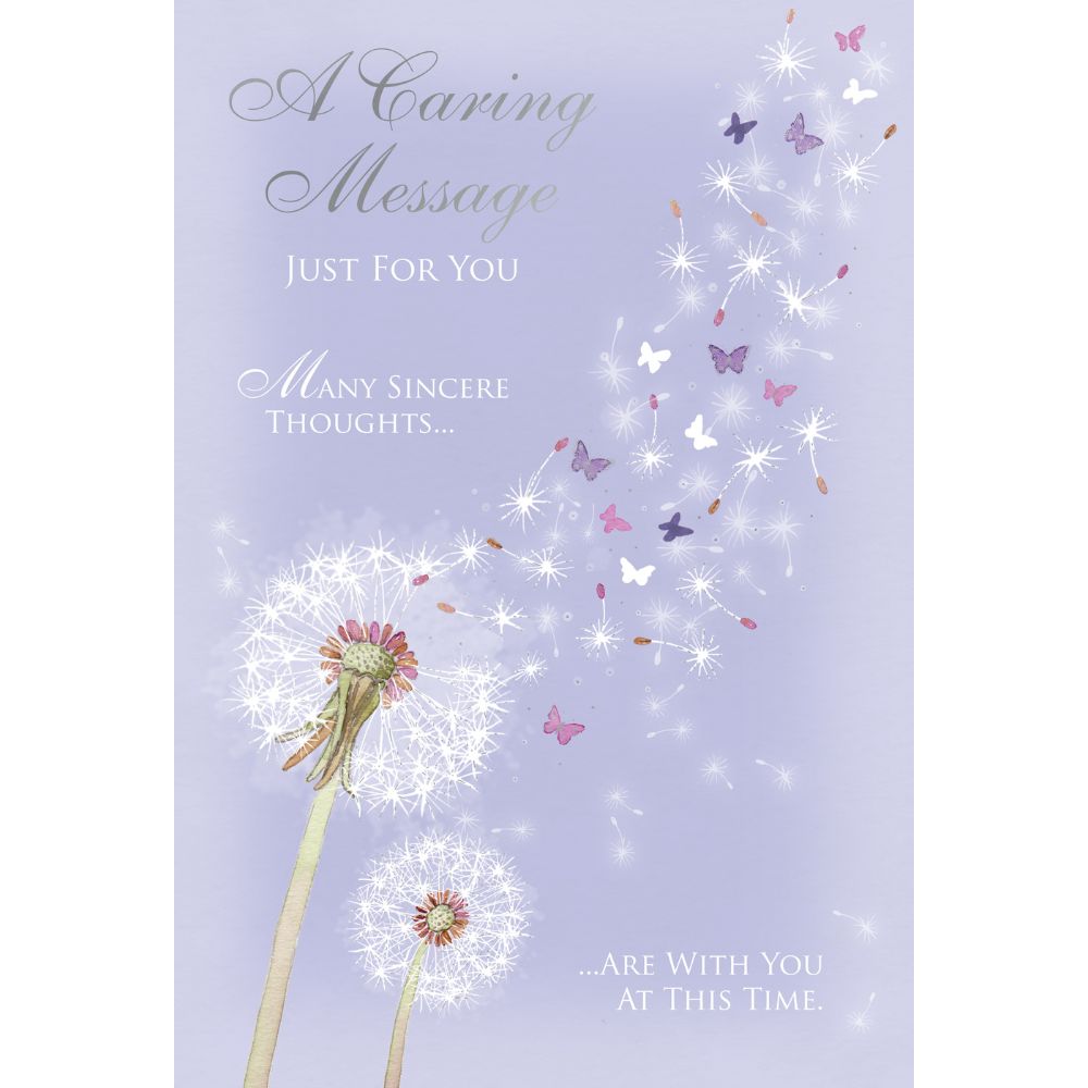 Woodmansterne Dandelions Caring Message Sympathy Card