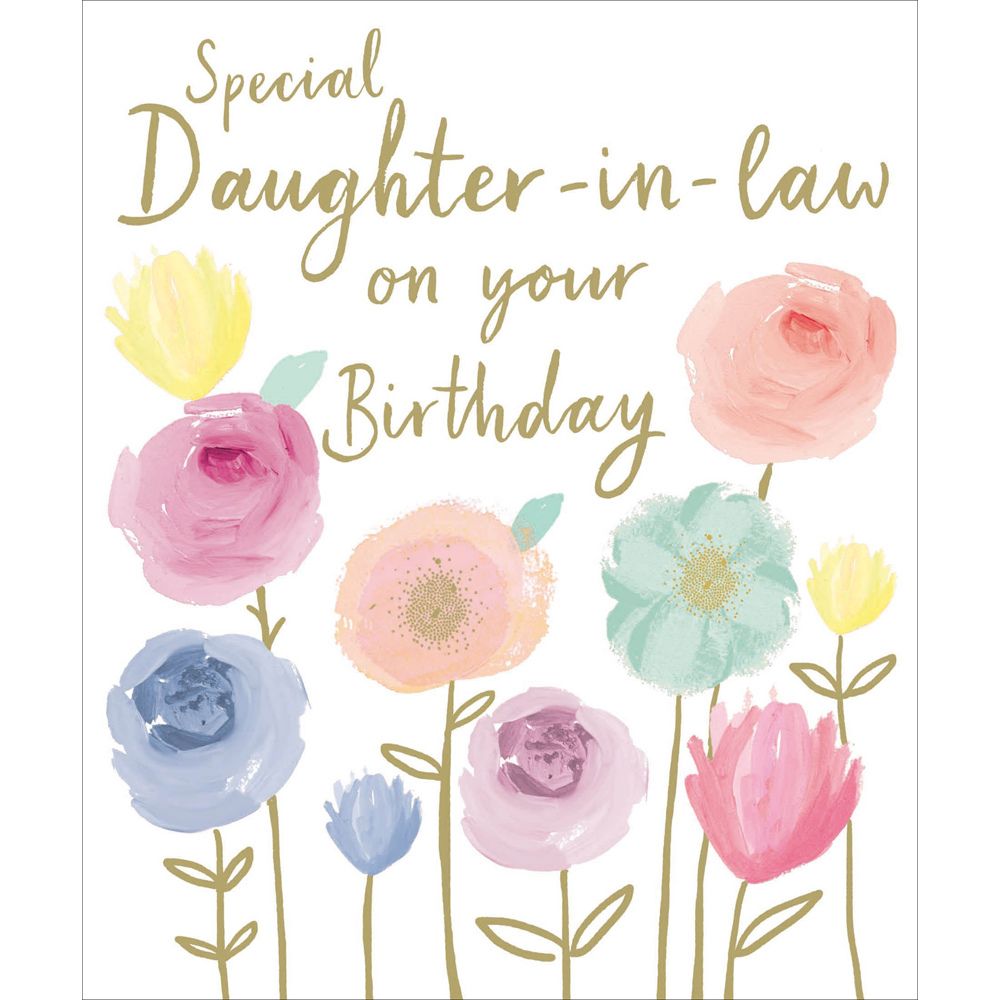 Woodmansterne Daughter-in-Law Peonies Birthday Card