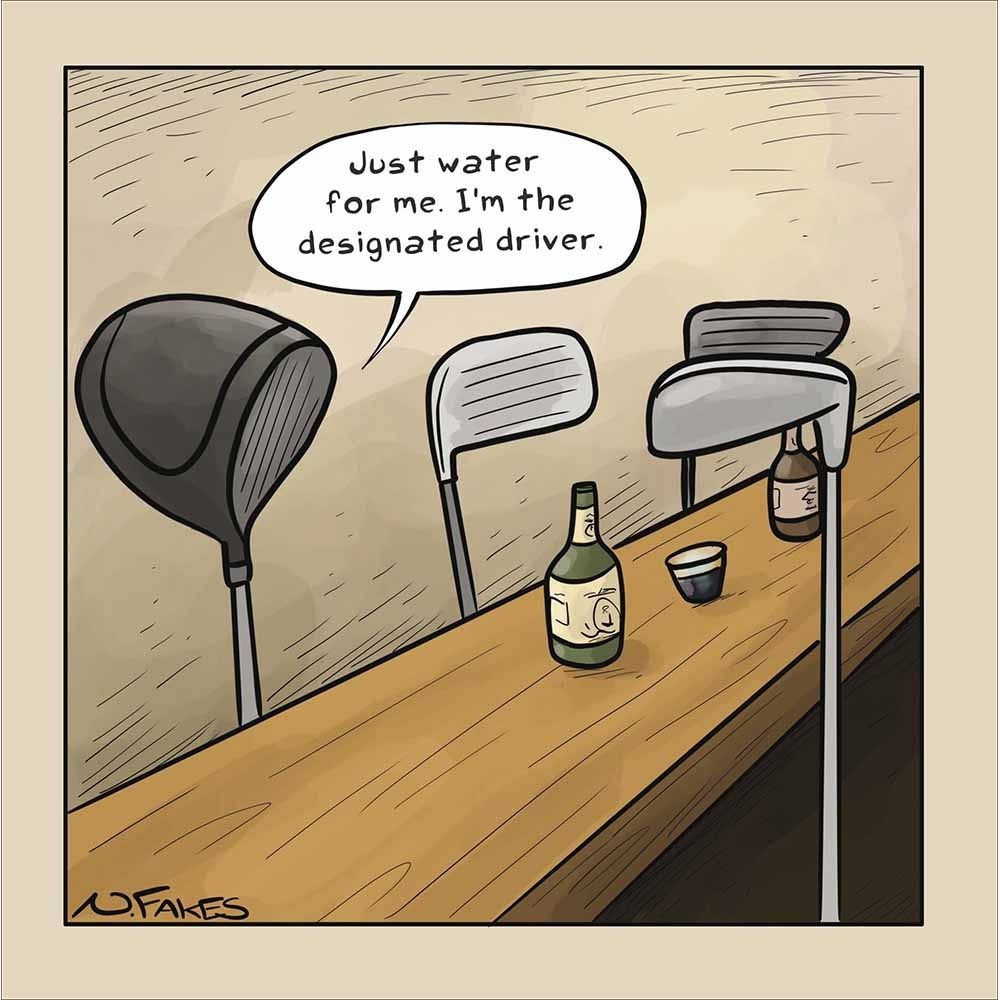 Woodmansterne Designated Driver Funny Blank Card