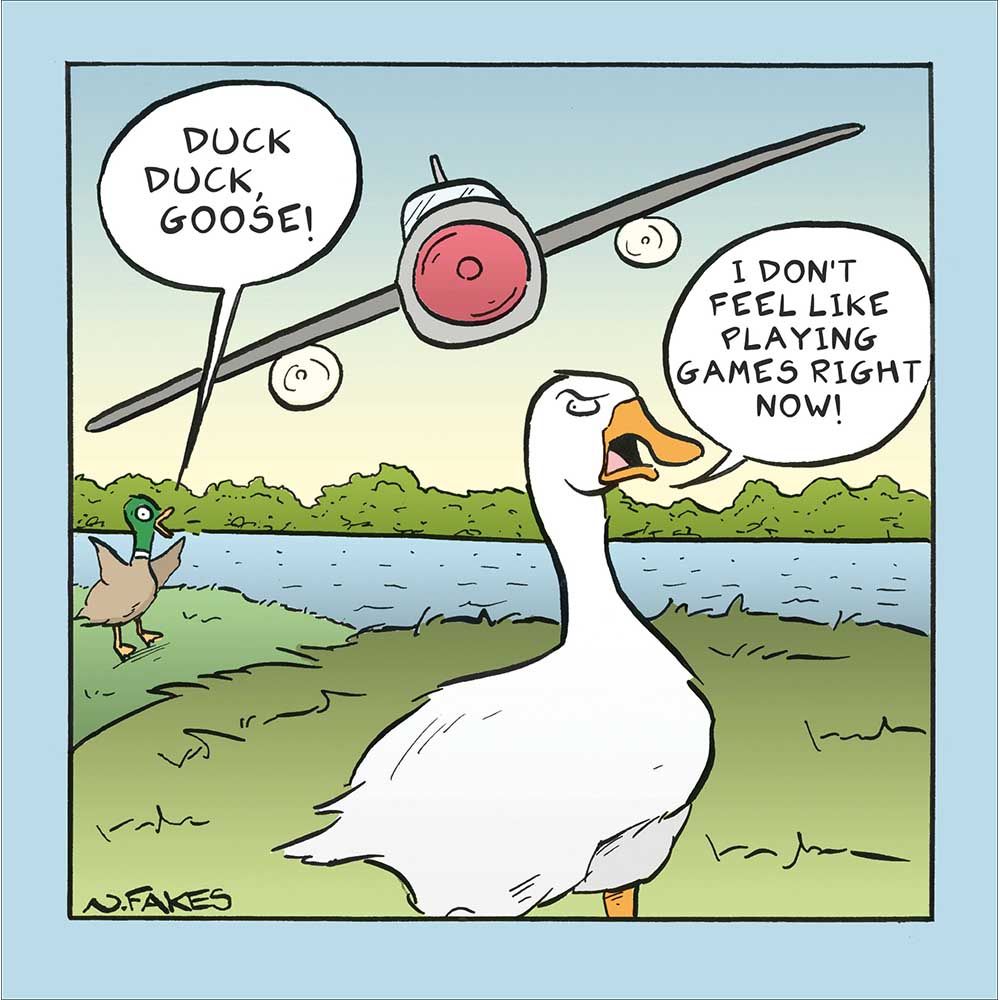 Woodmansterne Duck Duck Goose Funny Blank Card