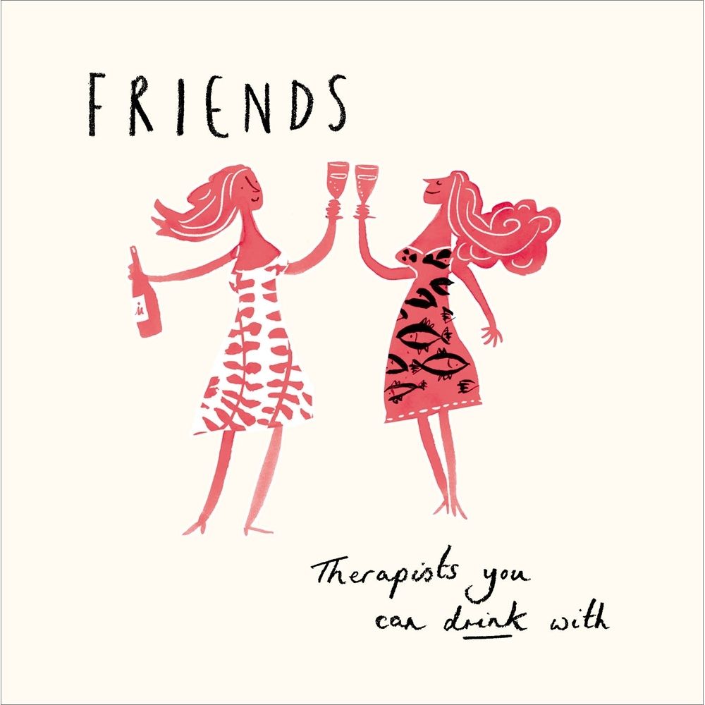 Woodmansterne Friend Therapy Birthday Card