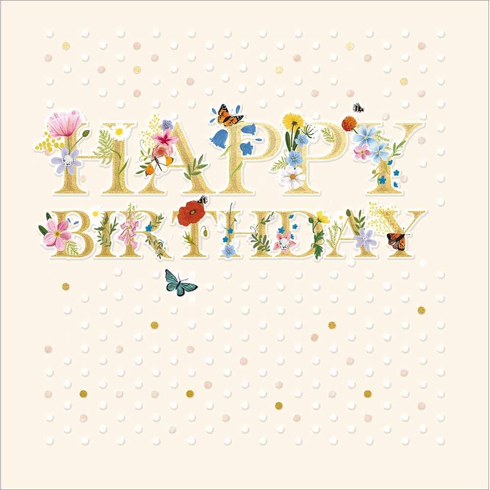 Woodmansterne Happy Blossoms Birthday Card