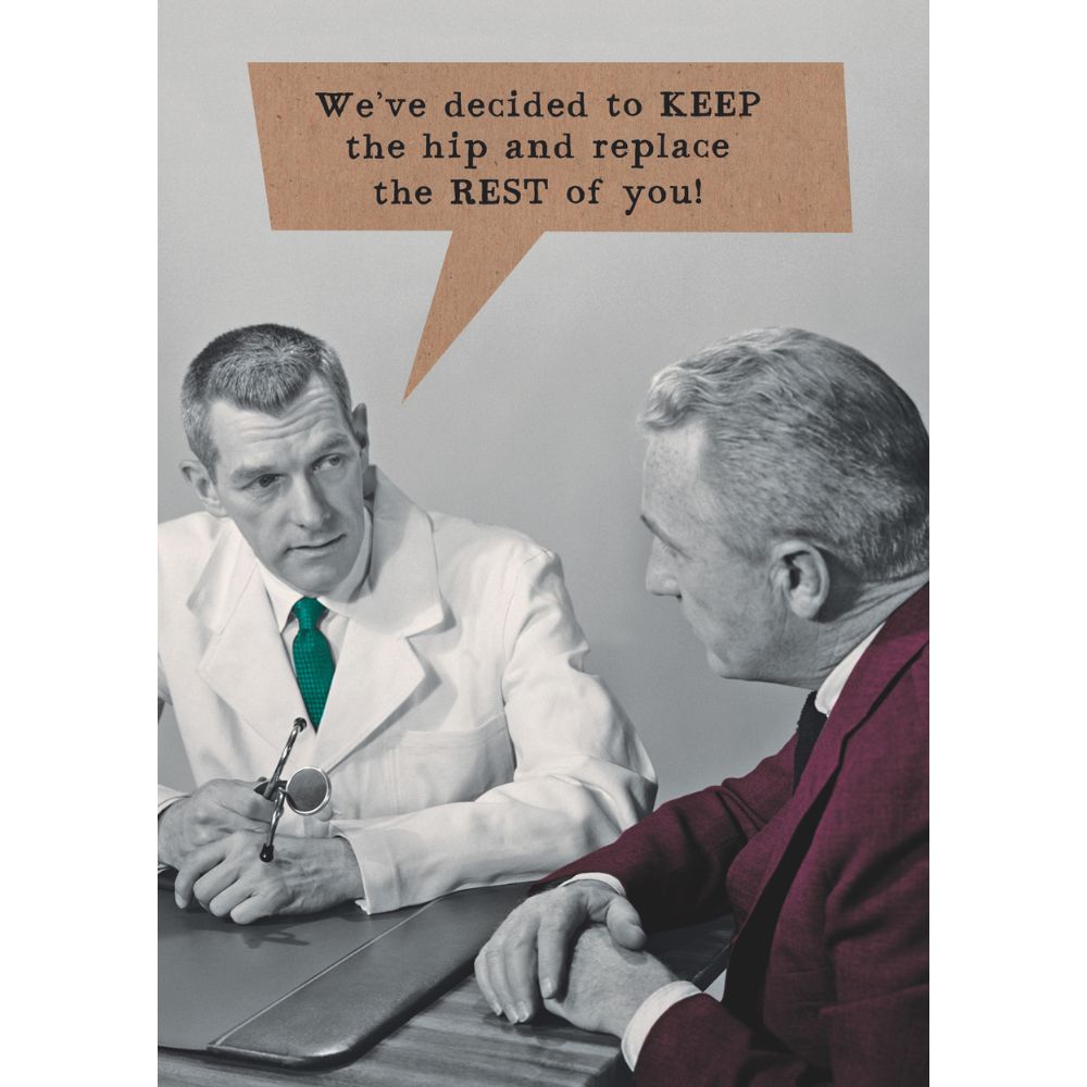 Woodmansterne Hip Replacement Birthday Card