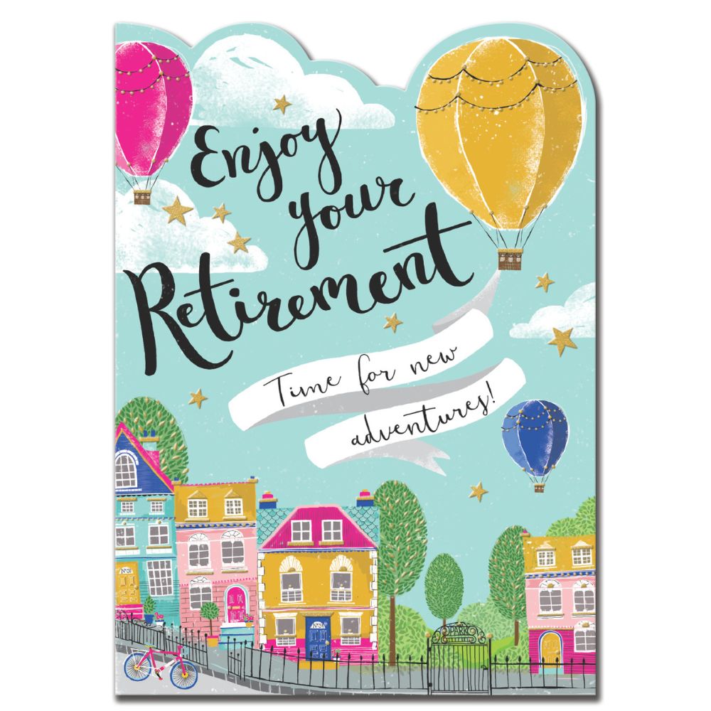 Woodmansterne Hot Air Balloons Retirement Card