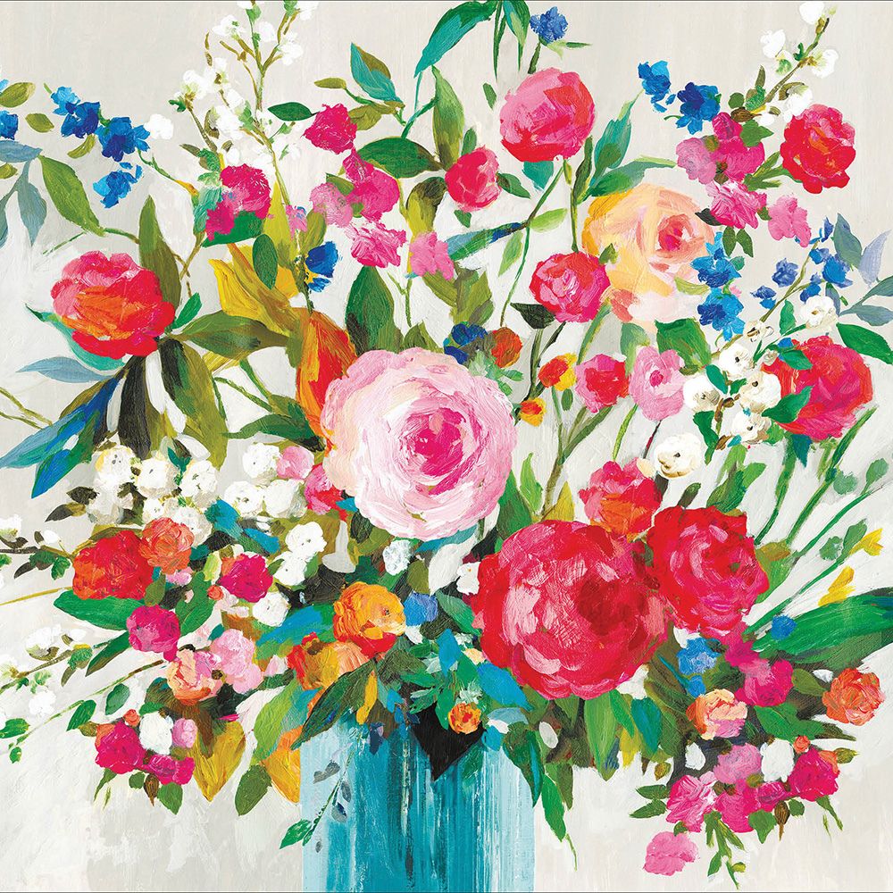 Woodmansterne In Bloom Colourful Bouquet Birthday Card