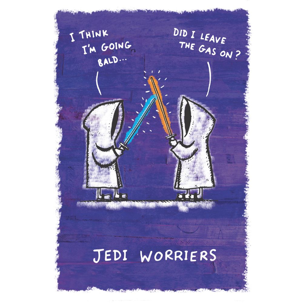 Woodmansterne Jedi Worries Funny Blank Card