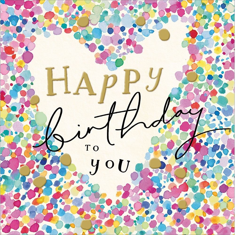 Woodmansterne Joy Heart Birthday Card