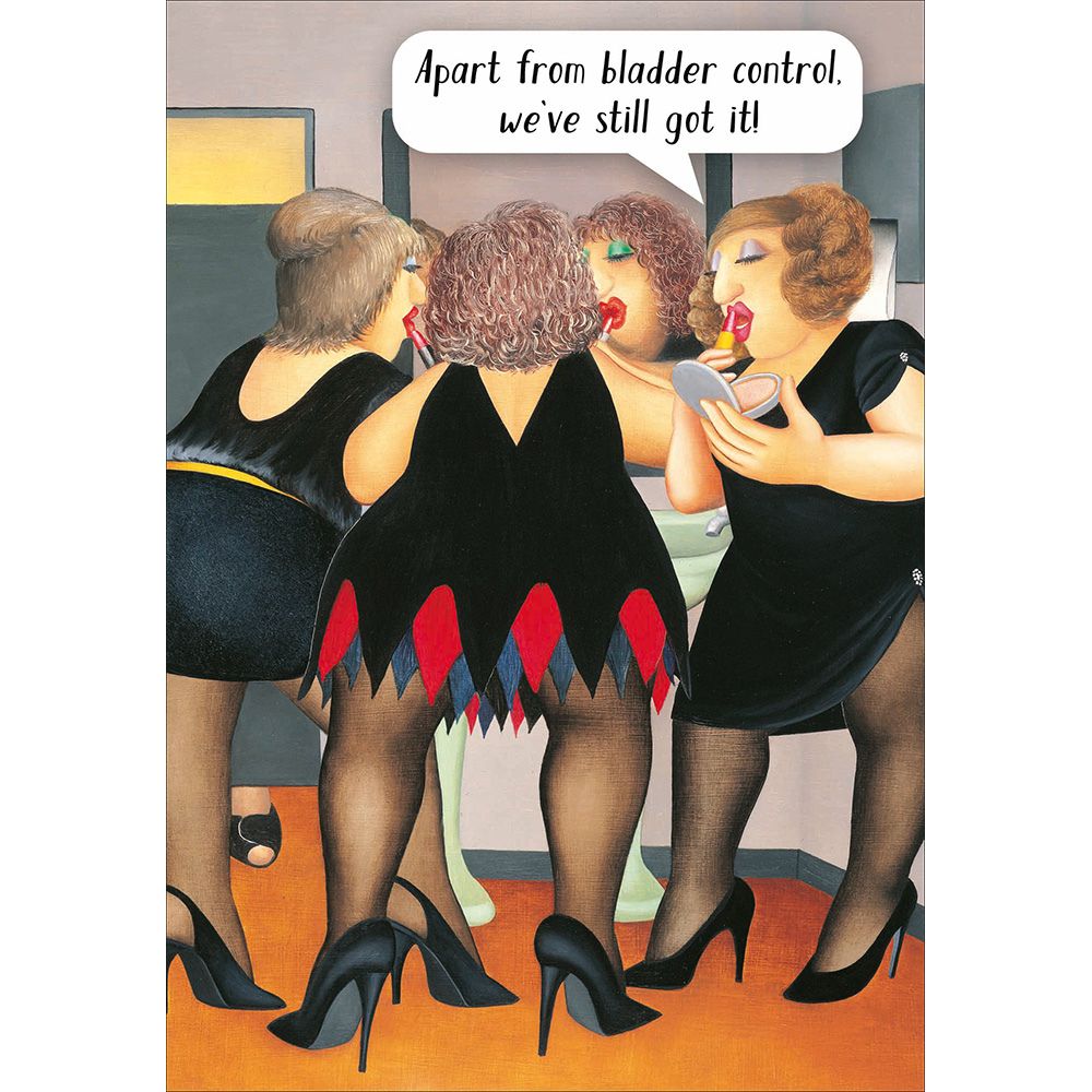 Woodmansterne Ladies Who Loo Funny Blank Card