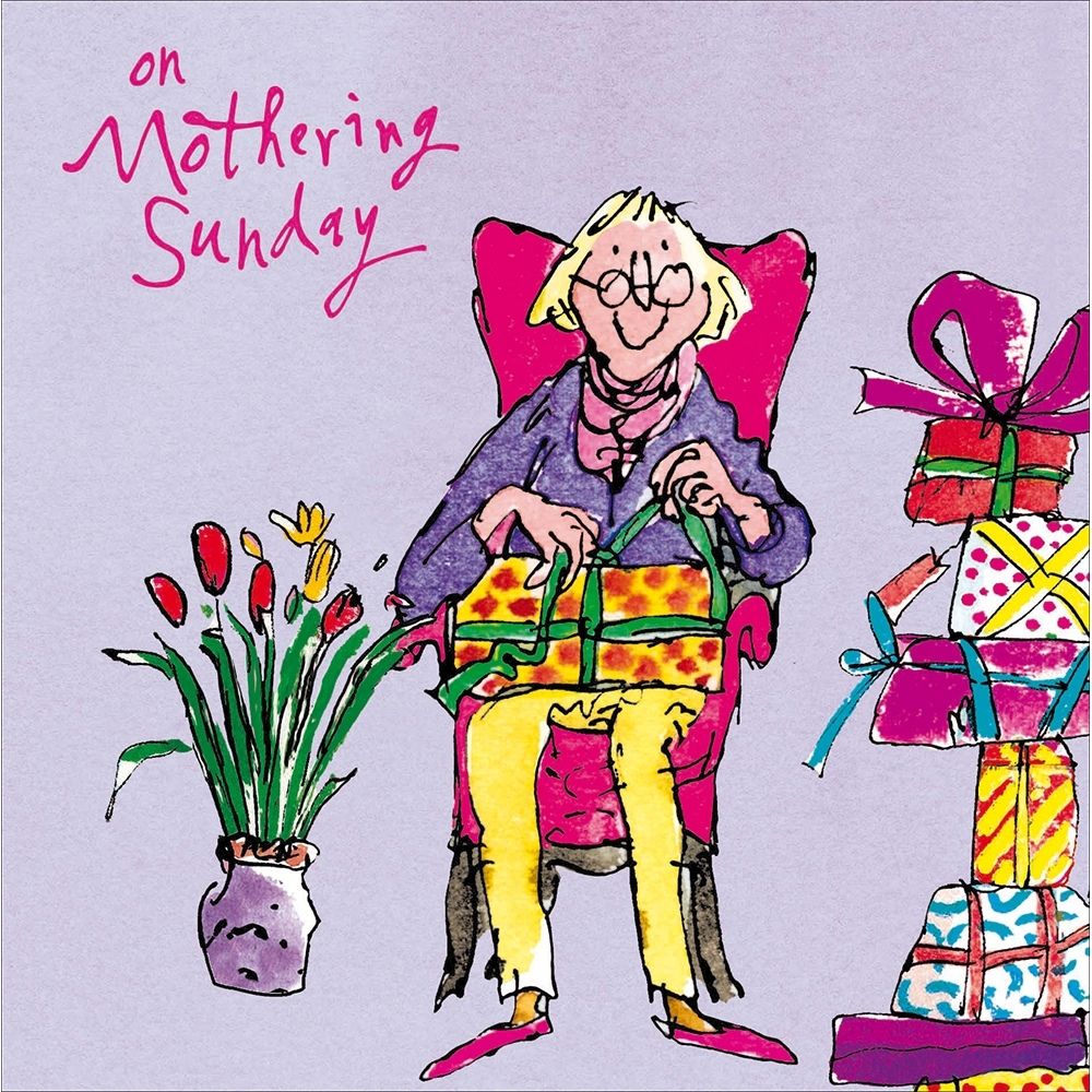 Woodmansterne Lady with Presents Mother's Day Card