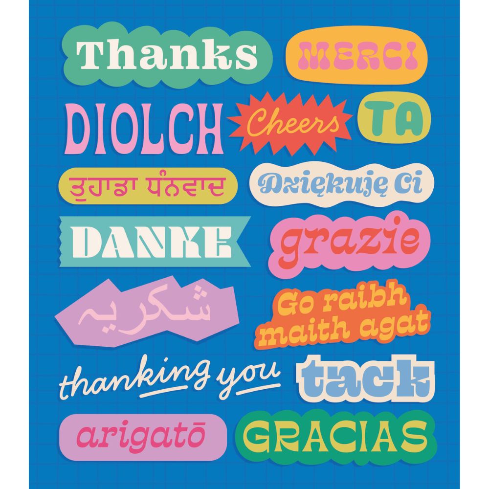Woodmansterne Languages Thank You Card