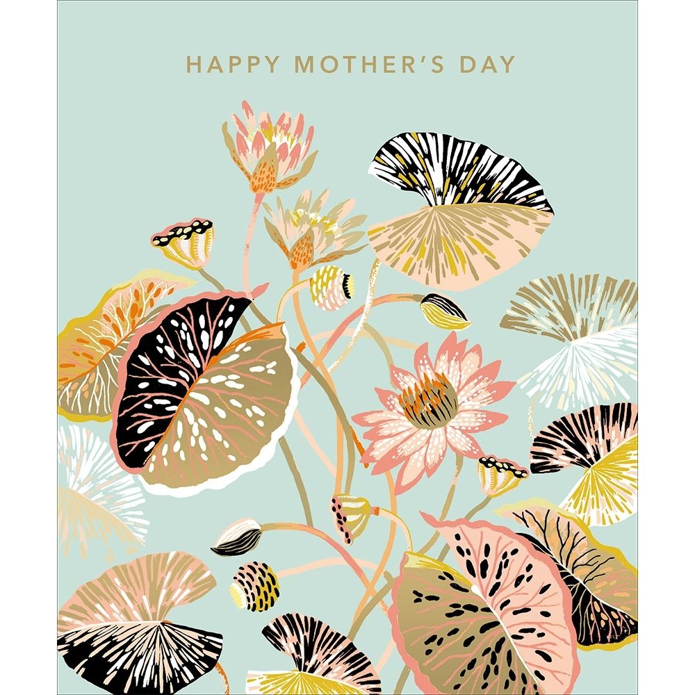 Woodmansterne Lotus Flower Mother's Day Card