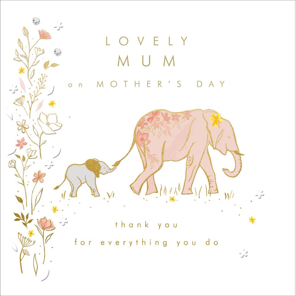Woodmansterne Lovely Elephants Mother's Day Card