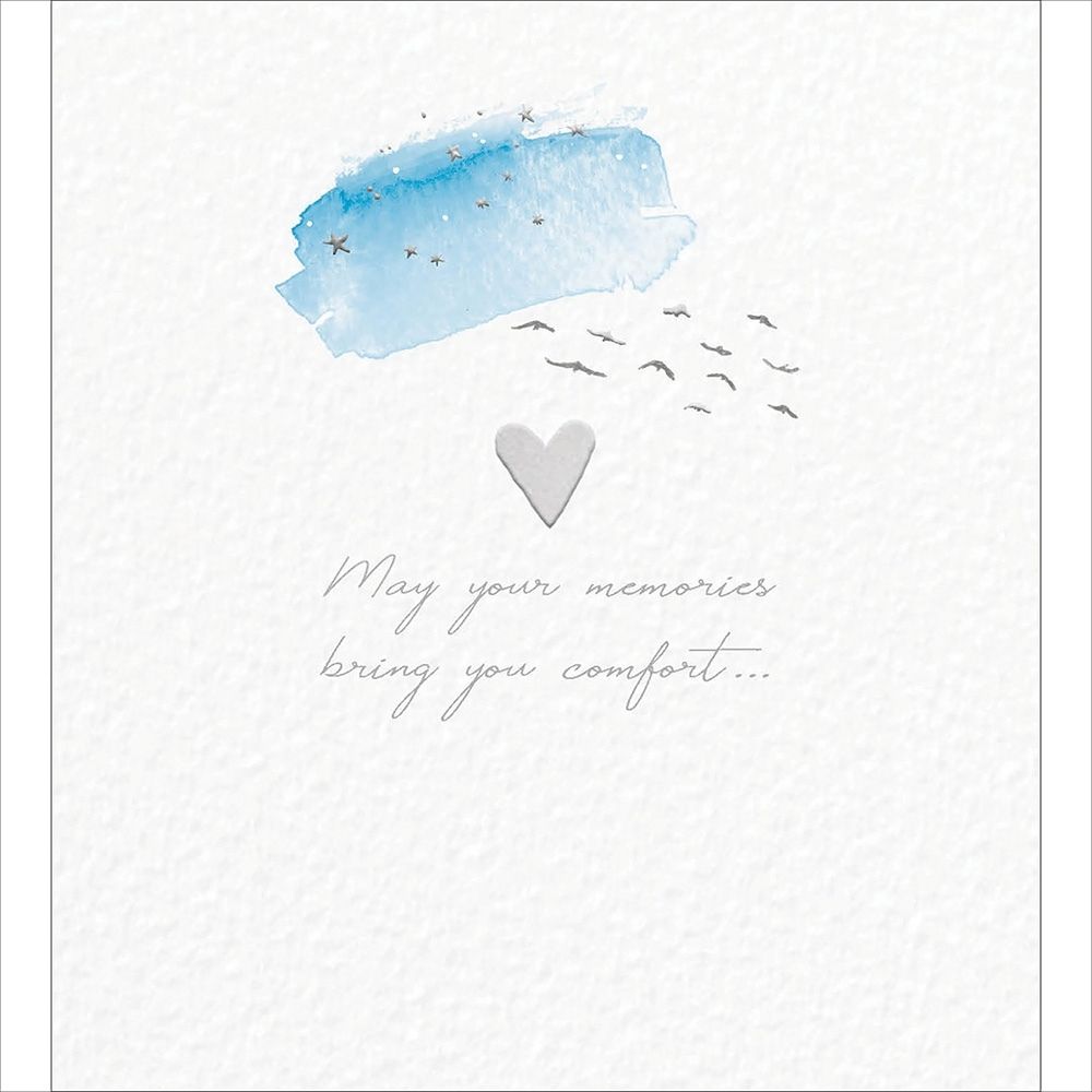 Woodmansterne Memories Bring Comfort Sympathy Card