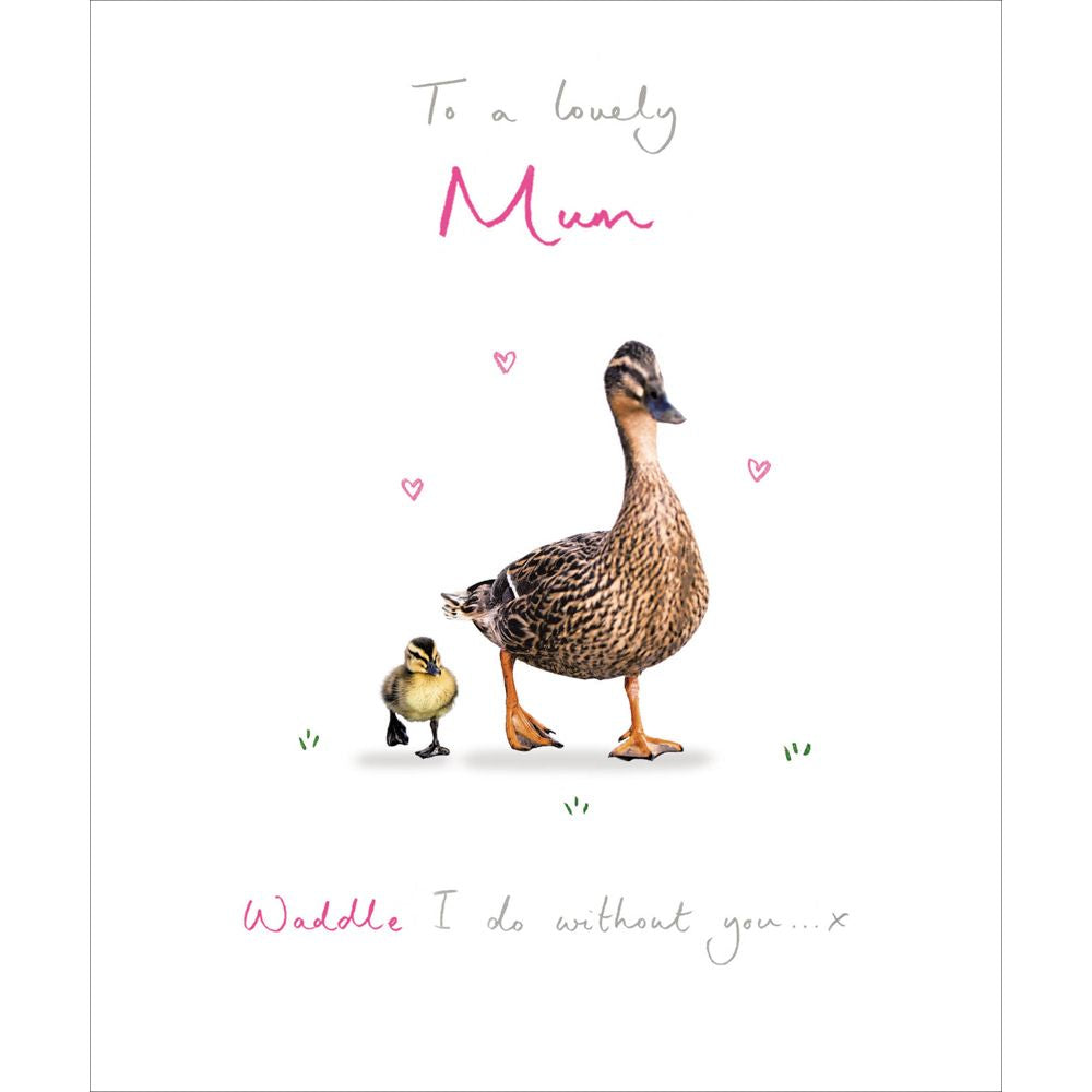 Woodmansterne Mum Ducks Waddle Thank You Card