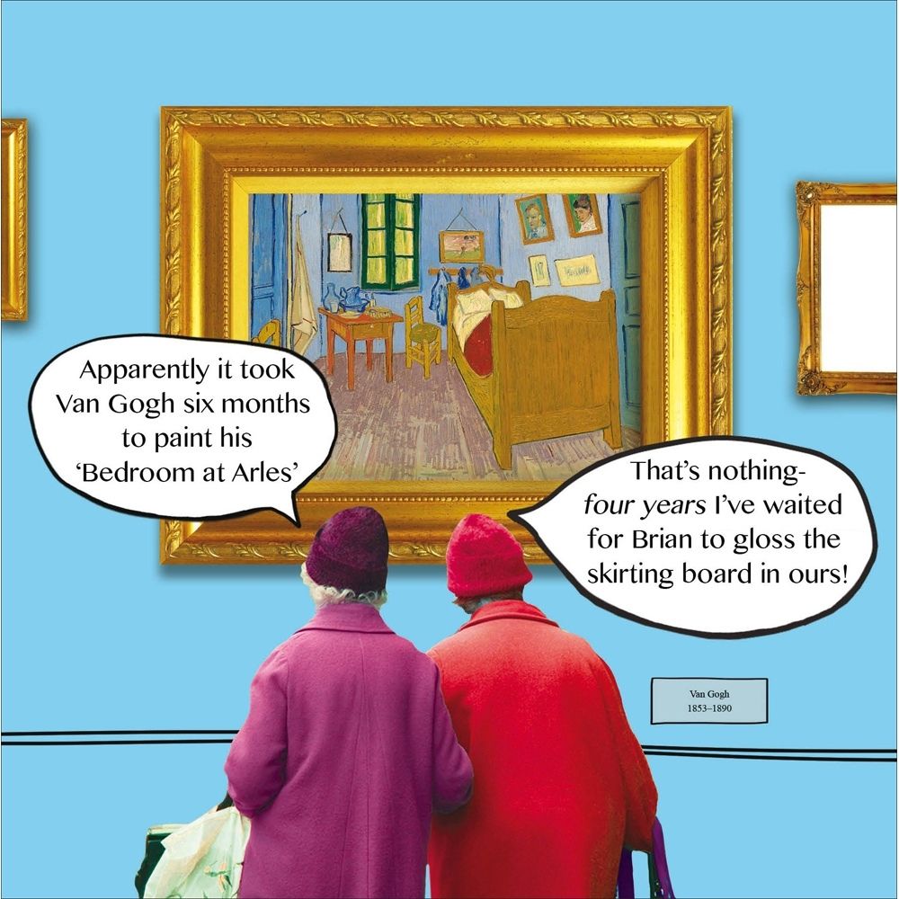 Woodmansterne Old Dears Bedroom at Arles Blank Funny Card