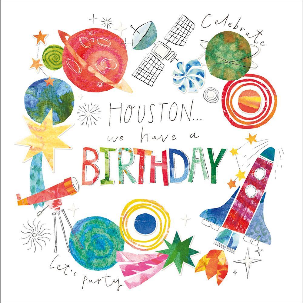 Woodmansterne Outer Space Birthday Card