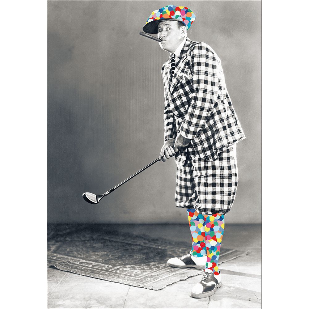 Woodmansterne Perfect Swing Funny Blank Card