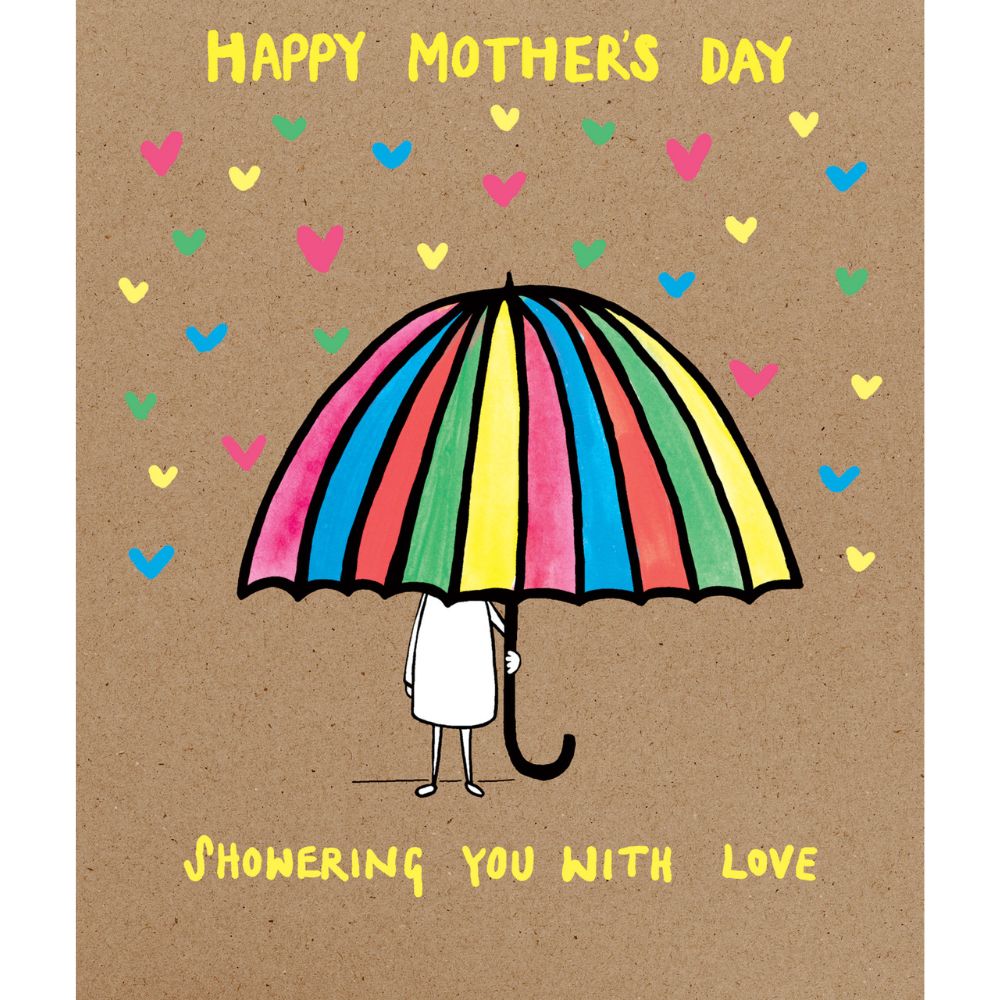 Woodmansterne Rainbow Umbrella Mother's Day Card