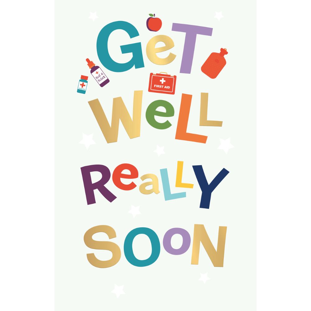 Woodmansterne Really Soon Get Well Card
