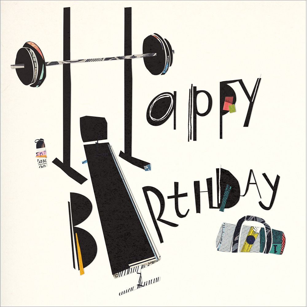 Woodmansterne Reps & Weights Birthday Card
