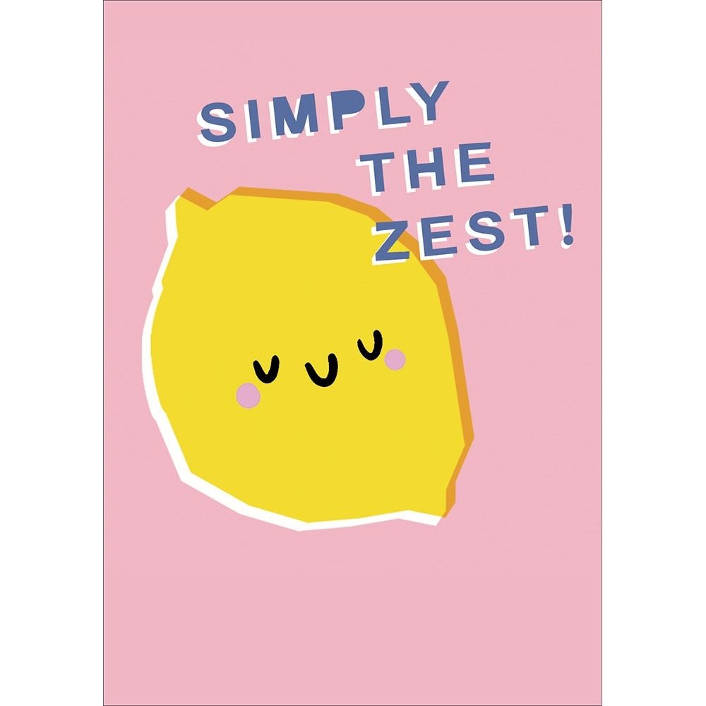 Woodmansterne Simply the Zest Blank Card