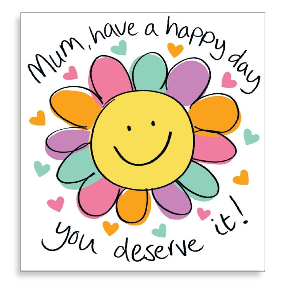 Woodmansterne Smiley Flower Mother's Day Card