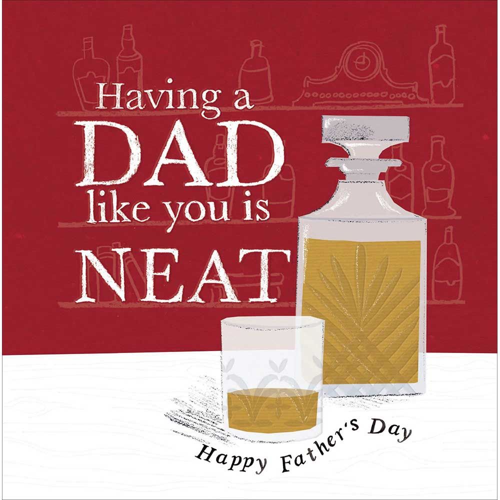 Woodmansterne Whisky Neat Father's Day Card