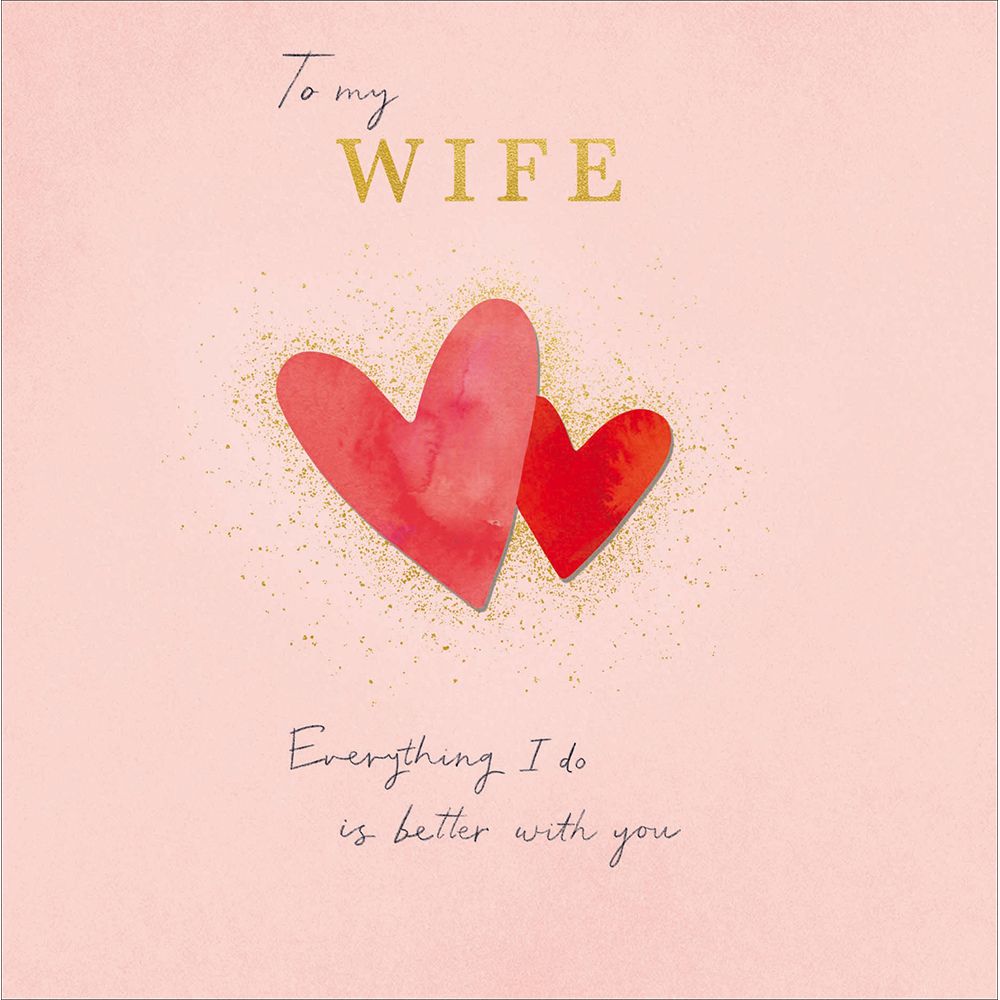 Woodmansterne Wife Better with You Anniversary Card